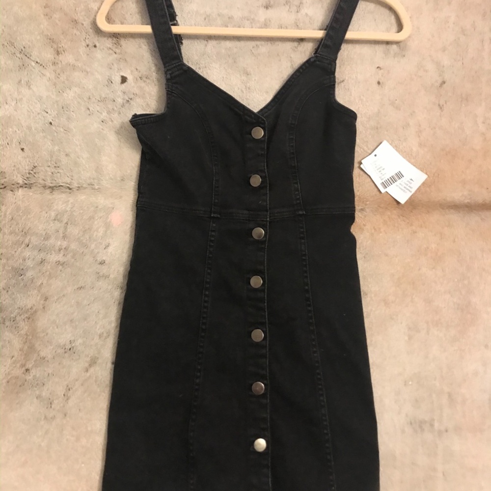 Urban Outfitters UO Black Button-Through Denim
Mini Dress - Picture 9 of 16